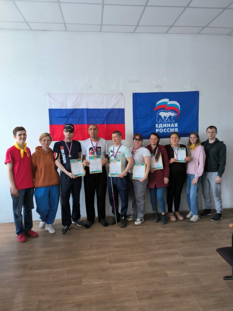 Городской чемпионат по настольному теннису для спортсменов-слепых в Бийске