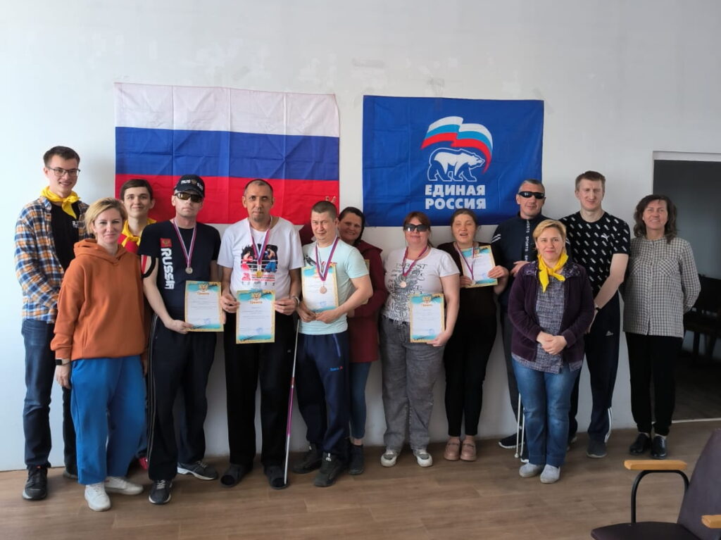 Городской чемпионат по настольному теннису для спортсменов-слепых в Бийске