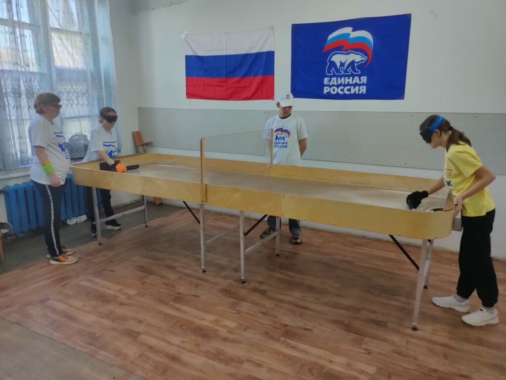 В Бийске прошла открытая тренировка и краевой турнир по настольному теннису спорта слепых